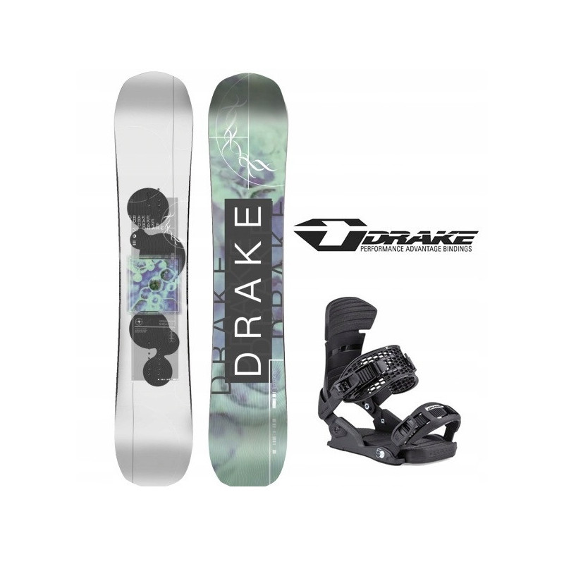 Zestaw snowboardowy Drake Squad Wide + Drake  Fifty  + gratis