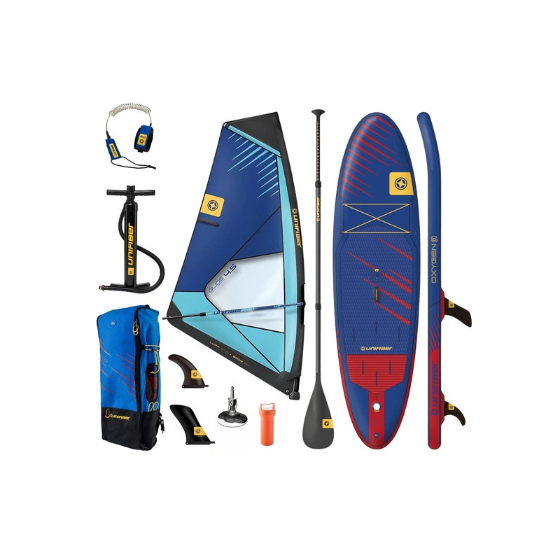 Zestaw Windsurfingowy Windsup Unifiber Deska Oxygen SL 10'7'' + Pędnik Glide 5.5 + Wiosło Core Aluminium